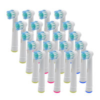 20x เปลี่ยนหัวแปรงสีฟันแปรงไฟฟ้าเหมาะสำหรับ Oral B un รุ่น Power Precision Clean Sensitive Clean