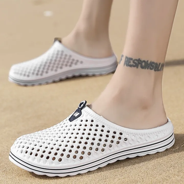 ขายดีที่สุด-ioztt2023-new-anti-skid-thick-sole-business-sandals-hole-shoes-baotou-semi-trailer-men-39-s-slippers-lovers-beach