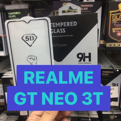 Realme GT NEO 3T ฟิล์มกระจระจกนิรฦัยกนนอยแบบเต็มจอกาวเต็ม(FULL GLUE)