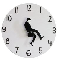 Wall Clocks Dully Walk Postures Wall Clock Silent Modern Clock Watch Home Decor Meditation Decor Wall Clock Quartz