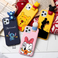 3Dตุ๊กตาหมีน้อยน่ารักปลอกสีลูกกวาดนุ่มนวลเคสซิลิโคนสำหรับiPhone 12 Pro Max 7 Plus 5 5s SE 2020 6 7 6 6S 8 Plus X XS Max XR 12 MiniปลอกiPhone 11 Pro Max 11 Pro 12 Proน่ารักเคสโทรศัพท์ลายการ์ตูน