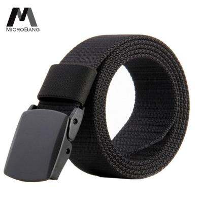 MicroBang เข็มขัดบุรุษชายกีฬากลางแจ้งไนลอนสายรัดผ้าใบ nylon Canvas Men Belt