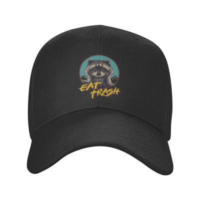 Funny Raccoon Cat Baseball Cap Women Men Adjustable Eat Trash Dad Hat Sun Protection Snapback Caps Summer Hats