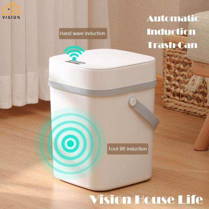 Vision Intelligent Induction Automatic Trash Can Touchless Smart Dust