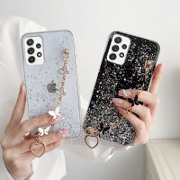 ปลอกซิลิโคนสร้อยคอรูปผีเสื้อเคสโทรศัพท์กากเพชร TDD สำหรับ Samsung GalaxyS21 S22 S23PLUS A13 A23มาก A33 A53 A73 A52 A72 A52S 5กรัม A22 A32 A54 A04 A14