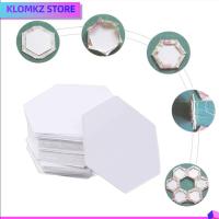 KLOMKZ 100PCS รูปแบบการตัดเย็บ DIY หัตถกรรม ควิลท์ แม่แบบหกเหลี่ยม กระดาษเย็บปะติดปะต่อ ผ้าการ์เม้นท์