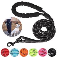 120/150cm Strong Dog Leash Soft Pull Hand Reflective Pet Leashes For Small Medium Large Dog Haul Drag Pull Tow Rope Dog Supplies