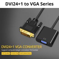 Full HD 1080P DVI D DVI To VGA Adapter Video Cable Converter 24 1 25Pin to 15Pin Cable Converter for PC Computer Monitor