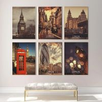 Nordic Art Home Wall Decor London City Travel ภูมิทัศน์โปสเตอร์ห้องนอน Living ภาพวาดผ้าใบ Modern Design ภาพ New