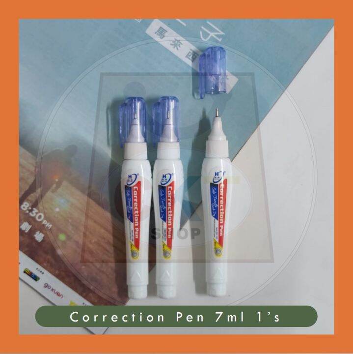 Correction Pen Pens Correction Liquid Liquid Paper 7ml Pembetulan