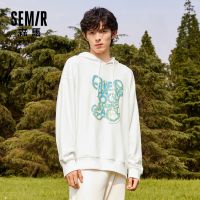 SEMIR ชายฤดูใบไม้ร่วง2021ใหม่หลวมเทรนด์หมีรูปแบบเสื้อมีฮู้ดอินเทรนด์เสื้อฮู้ดแบรนด์ดัง