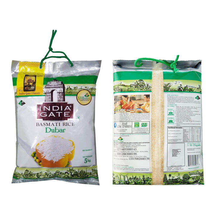 5kg India Gate Dubar Basmati Rice Lazada PH