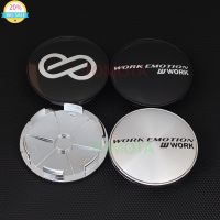 4pcs WORK VOLK Emblem Badge 68MM/62MM Car Wheel Centre Cap Hub Caps Dust-proof Covers With ENKEI 8 Logo Badge