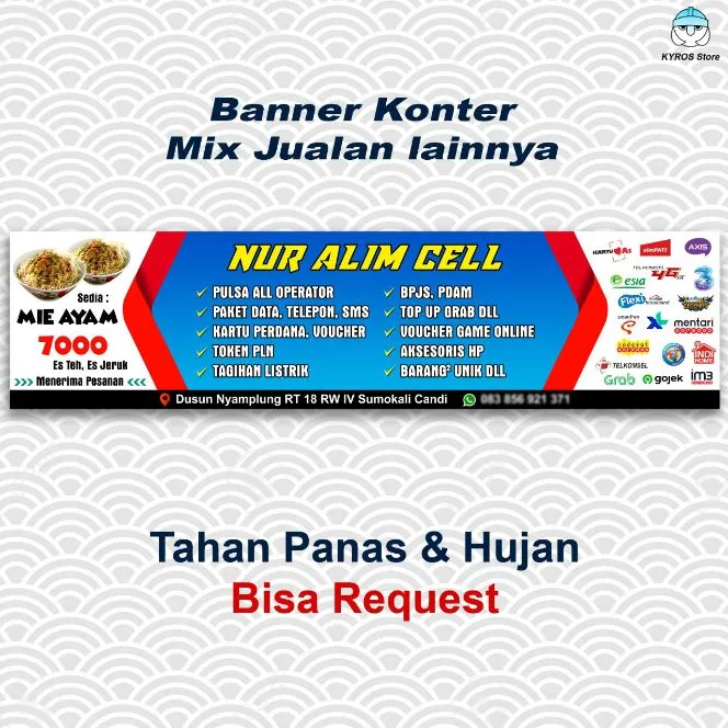 BANNER SPANDUK KONTER 4X1 METER | Lazada Indonesia