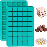 ●▲✟ 40-Cavity Square Caramel Candy Silicone Molds / Chocolate Truffles Mold / Whiskey Ice Cube Tray / Grid Fondant Mould / Hard Candy Mold Pralines Gummy Jelly Mold