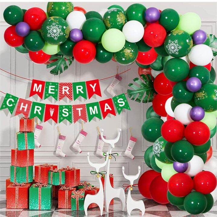 102pcs-set-christmas-balloon-green-red-white-round-latex-ballon-with-christmas-flag-arch-kit-for-christmas-party-decoration-2022