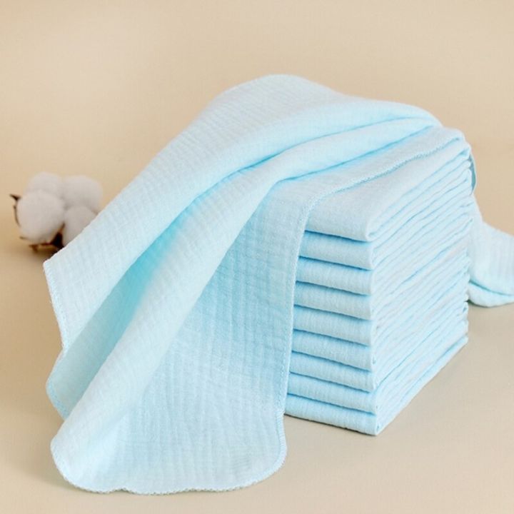 8ชิ้นผ้าอ้อมเด็กผ้าตาข่ายผ้าฝ้ายผ้าอ้อมเปลี่ยนสำหรับทารกแรกเกิด43x4-5ซม-ผ้าเช็ดตัวเด็กนุ่มสองชั้นการล้าง