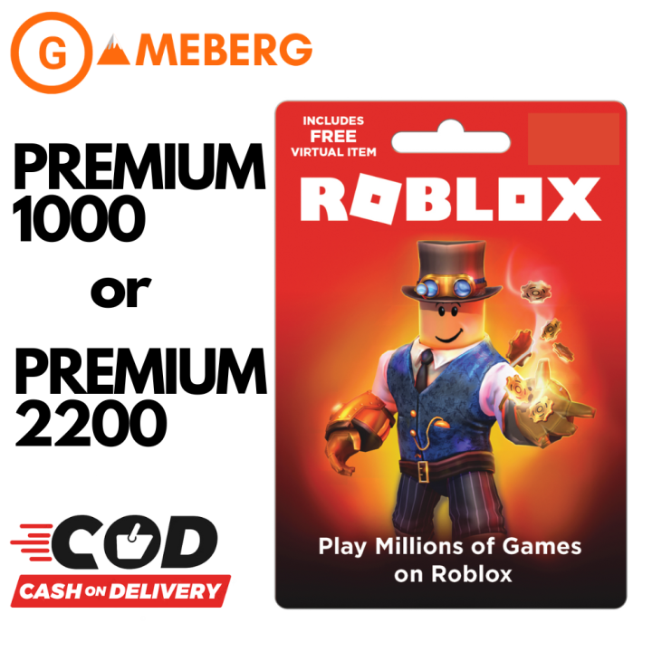 Roblox Gift Card - 2000 Robux - Robux gift card