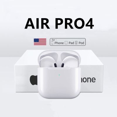 （Orange home earphone cover）   AIR Pro 4 TWS หูฟังไร้สายบลูทูธหูฟังเข้ากันได้กับ5.0กันน้ำชุดหูฟังพร้อมไมโครโฟนสำหรับ Xiaomi iPhone Pro4หูฟัง