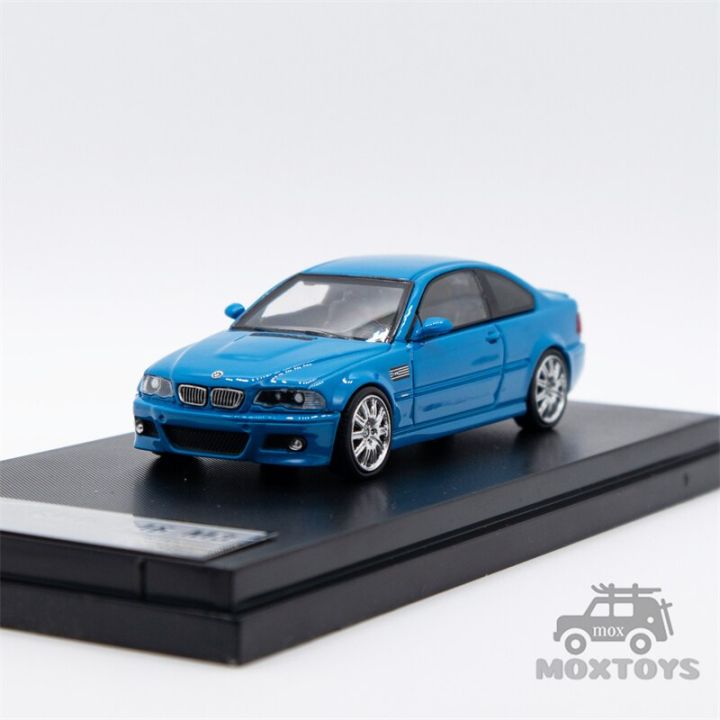 stance-hunters-x-street-weapon-1-64-e46-m3-csl-blue-silver-diecast-model-car