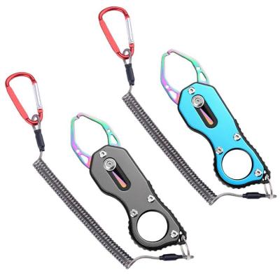 Fish Gripper Portable Fishing Gripper Stainless Steel Mini Fish Lip Gripper Multifunctional Fish Control Device for Beginner Fishing Enthusiasts first-rate