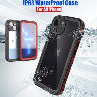 IP68กันน้ำสำหรับ Iphone 14 13 12 11 Pro Max XS Max XR SE 678เคสใสพริกไทยแดงกางเกงในดำน้ำว่ายน้ำกลางแจ้งเล่นกีฬา