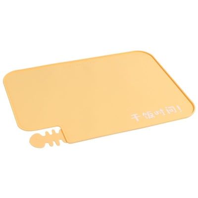 Cat placemat cat rice bowl mat silicone pet dog non-slip waterproof dinner plate eating tableware mat large size can be scrubbed
