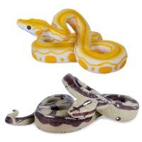 ONFIN ของขวัญคอลเลกชัน ของเล่นฮาโลวีน โมเดลสัตว์ งูจริง โมเดลงูหลามป่า Python Model Toy งูหลามจำลอง รูปการกระทำ Python ของเล่นงู
