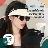 หมวกกันแดด MA011 (ใหญ่) หมวกกันแดด หมวกใส่ไปทะเล หมวกตีกอล์ฟ หมวกกันแดดแฟนชั่น หมวกกัน UV