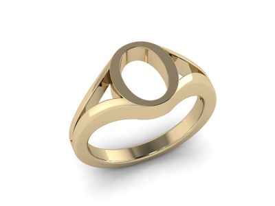 แหวนตัวอักษร O ทองคำ 14KT