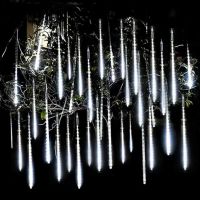 Chkok Home Decoration LED Meteor Lights Outdoor Christmas Tree Decoration 8 Tube Meteor Shower New Year Fairy Tale Garden Lights