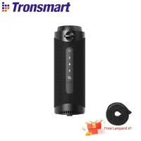 ลำโพงลำโพงบลูทูธพกพาได้ T7 Tronsmart มีเสียงรอบทิศทาง360องศาโหมด LED สเตอริโอไร้สายแท้แอปสำหรับตั้งแคมป์