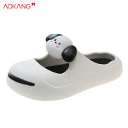 Aokang Dép mặc phim hoạt hình phong cách mới Puppy đế dày bước trên Shit