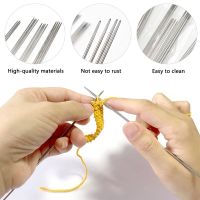 ▣☽▬ 1Set Stainless Steel Knitting Needles For Doll Clothing Sweater Accessories DIY Handmade Craft