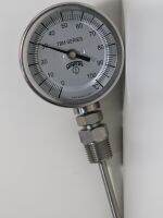 (UIM-Shop) Bi-Metal Thermometer Dial 4" , Range 10-260 C , 1/2" NPT , Model TBM41040222NB11