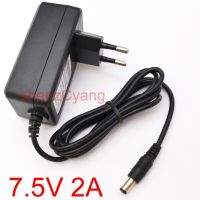 【In-Stock】 1ชิ้น7.5V อะแดปเตอร์ตัวแปลงไฟ AC 2A DC 7.5V 2A 2000mA ปลั๊กแหล่งจ่ายไฟ EU 5.5Mm X 2.1Mm-2.5Mm