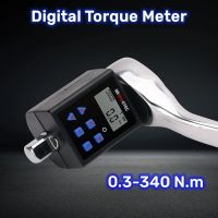 Digital Torque Meter 0.3-340 N.M Adjustable Torque Meter Adapter Professional Electronic Torque Wrench Universal Repair Tools