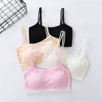 Soft Cotton Children Girls Underwear Kids Girl Solid Color Vest Tank Top Crop Tops for Teen Girl 9-16Years