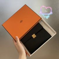 A.L.I.C.E. Hermes Clic 16 กระเป๋าสะพายไหล่สีดำหัวเข็มขัดทองกระเป๋าสะพายข้าง