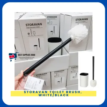 STORAVAN Toilet brush, white/black - IKEA