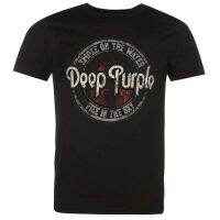 Hot sale The deep purple band graphic Mens 100% Cotton Round Neck Short Sleeve T-Shirt  Adult clothes