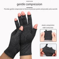 Redwokea 1 Pair Wind Cycling Gloves Half Finger Non Slip Breathable Gloves Training Exposed Finger Pressure Gloves