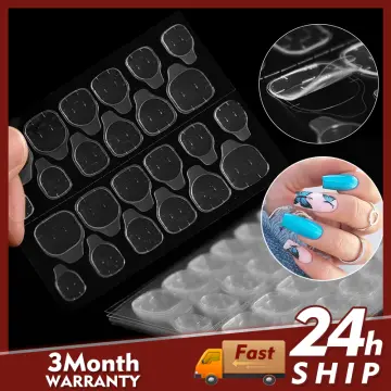 120Pcs Nail Manicure Double Sided Adhesive Clear Tape Glue Stickers Nail  Art Tab