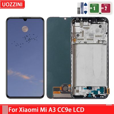 จอแอลซีดี AMOLED เหมาะสำหรับ Xiaomi MI A3 Cc9e ประกอบจอ LCD หน้าจอดิจิตอลประกอบกับกรอบสำหรับ MI A3ซ่อมจอแสดงผล