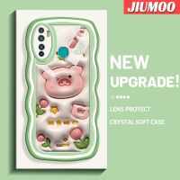 เคส JIUMOO สำหรับ Infinix เคส X655C 9 Pro ลายการ์ตูนดอกไม้3D หมูดีไซน์ใหม่กันกระแทกแบบใสนิ่มเคสมือถือโปร่งใสลายกล้องถ่ายรูปสุดสร้างสรรค์เคสซิลิกาเจลฝาครอบป้องกัน