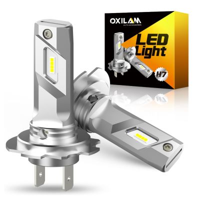 OXILAM 2Pcs H7 LED Car Headlight Bulbs for Hyundai Sonata I30 I40 Elantra Santa Fe 2013 Tucson H7 Mini LED Lamp Super Bright 12V Bulbs  LEDs  HIDs