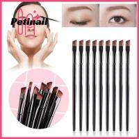 PETINAIL 10ชิ้นแฟชั่นที่มีมุมเครื่องมือความงามเครื่องสำอางผสมแปรงแต่งหน้าคิ้วชุดแปรงแต่งหน้าร่างอายแชร์โดว์คิ้ว