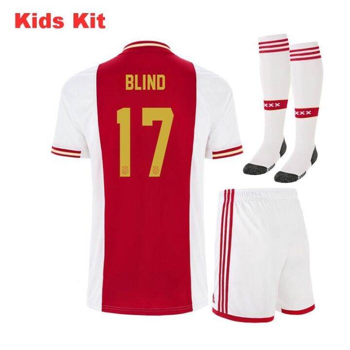 2022-2023-ajax-kids-kit-football-jersey-22-23-high-quality-fan-edition-shirt-with-patch-socks-kiases