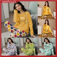 【NEW Popular02】เซต Baju Tidur Piyama Wanita Seluar Lengan Panjang 7 Baju Dewasa Bersaiz Besar 5XL 90Kg