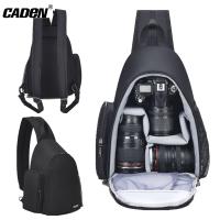 เป้ใส่กล้องถ่ายรูป Caden DSLR สำหรับ Nikon Sony Canon อุปกรณ์ถ่ายภาพกันกระแทกกันน้ำสำหรับการเดินทางในกระเป๋าสะพายไหล่สำหรับกลางแจ้ง